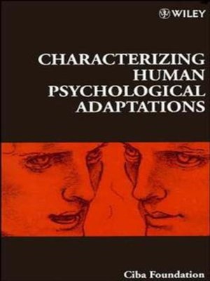 cover image of Characterizing Human Psychological Adaptations
